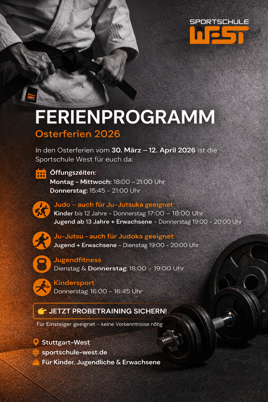 Osterferienprogramm Sportschule West